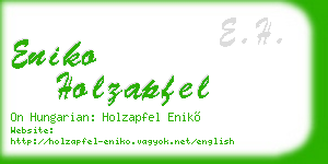 eniko holzapfel business card